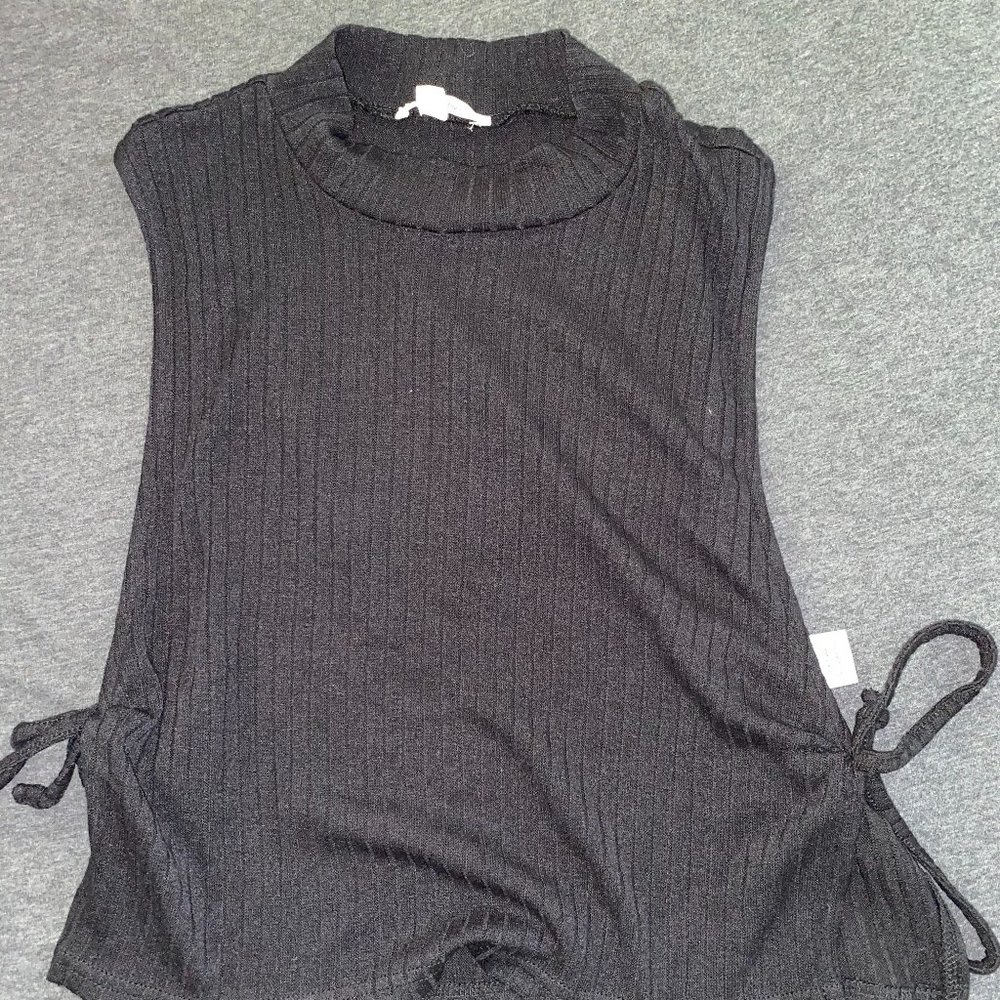 Cotton Candy LA Black Crop Top Tank